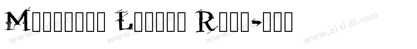 Merchant Ledger Roug字体转换